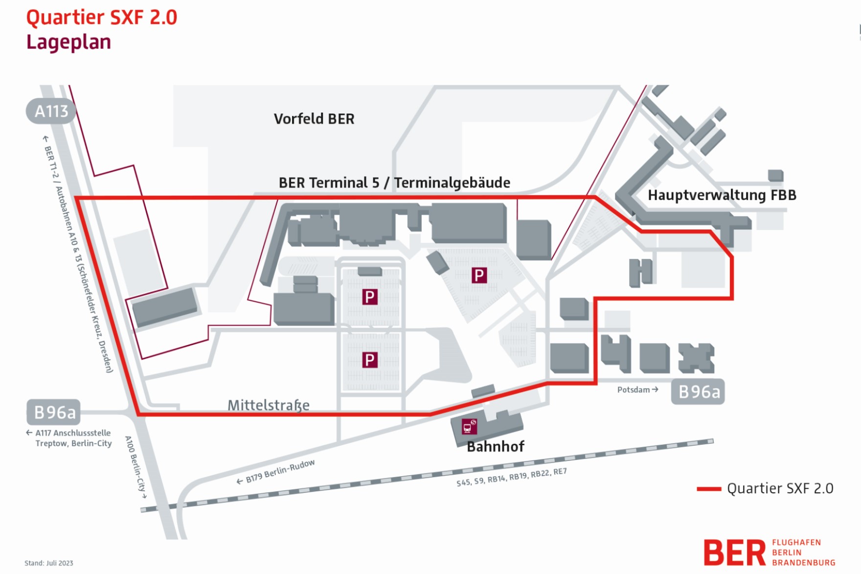 Quartier SXF 2.0 Site plan