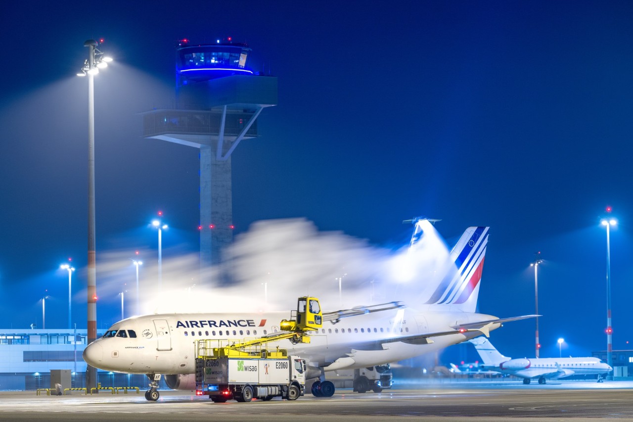 Flugzeugenteisung