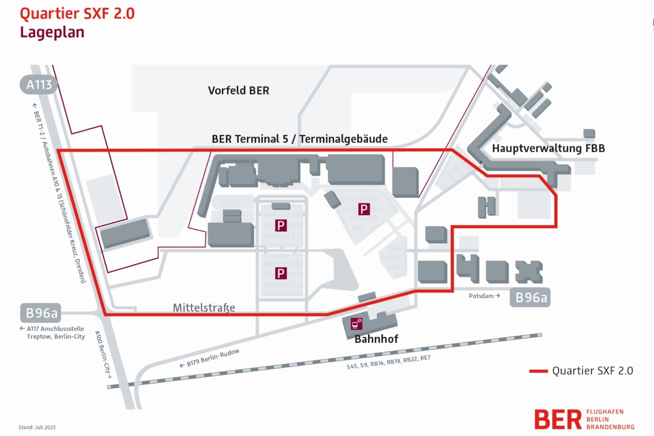 Lageplan Quartier SXF 2.0
