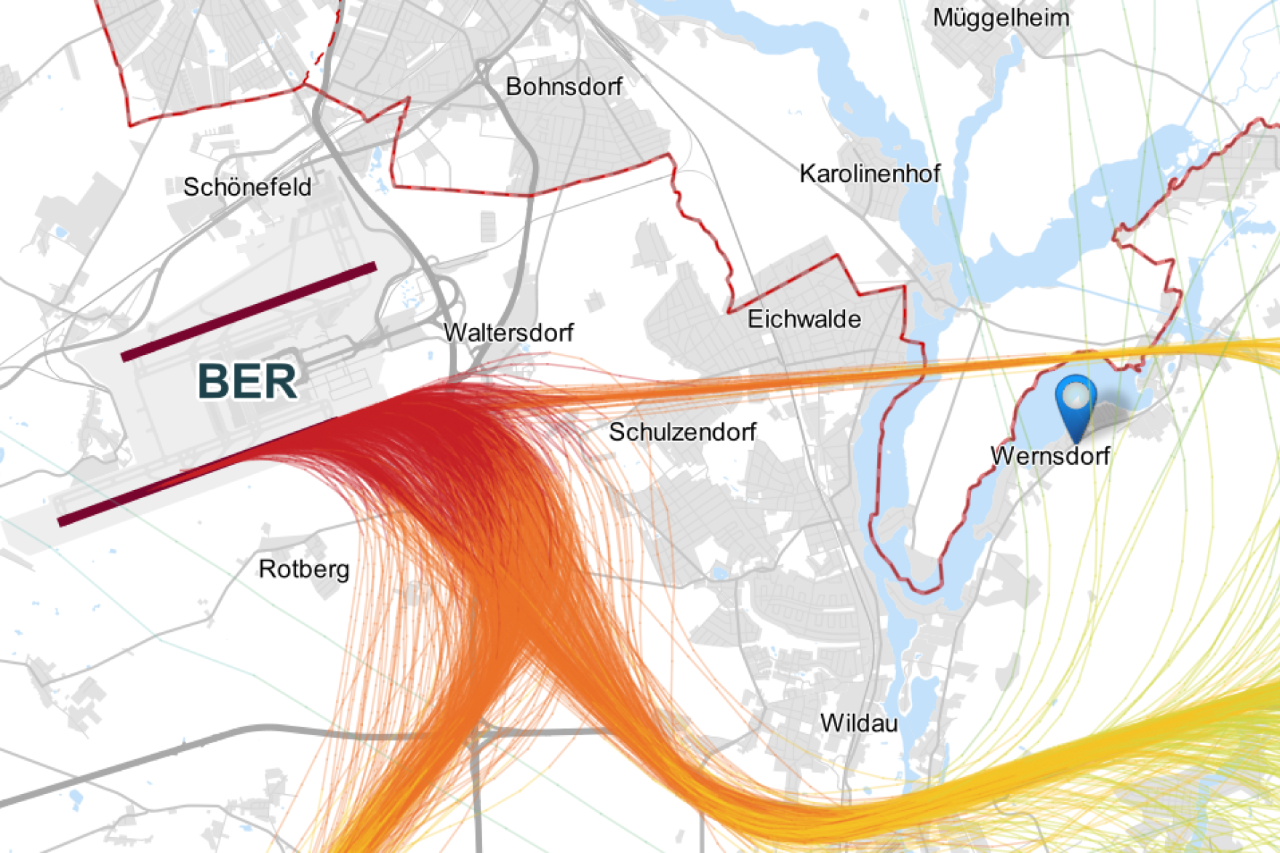 Grafik Radarspuren Wernsdorf
