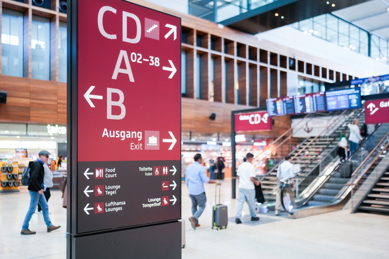 Halle in einem Flughafen