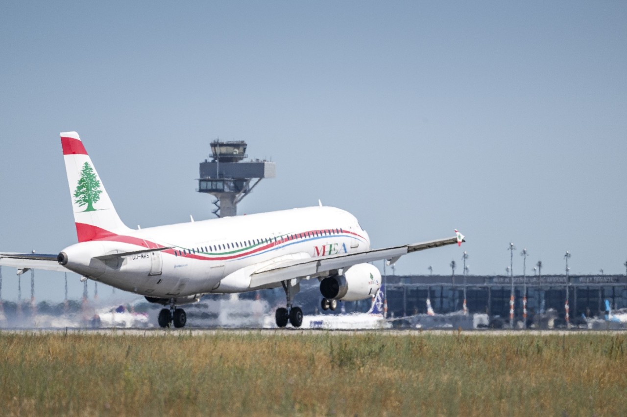 Ein Flugzeug der Fluggesellschaft Middle East Airlines
