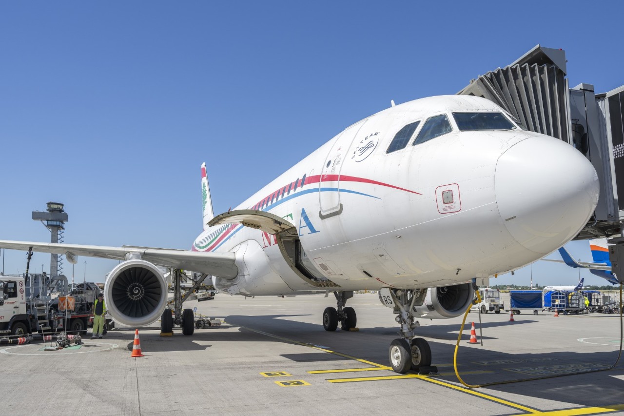 Ein Flugzeug der Fluggesellschaft Middle East Airlines