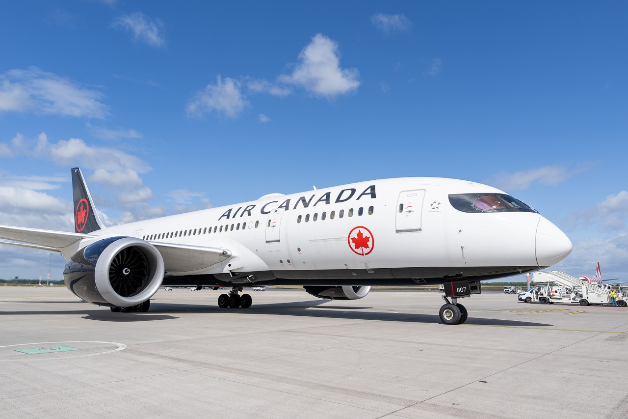 Ein Flugzeug der Fluggesellschaft Air Canada