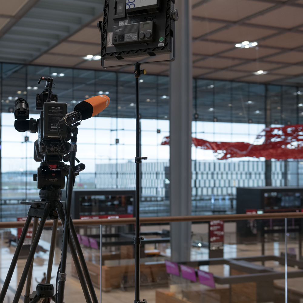 Filming in Terminal 1