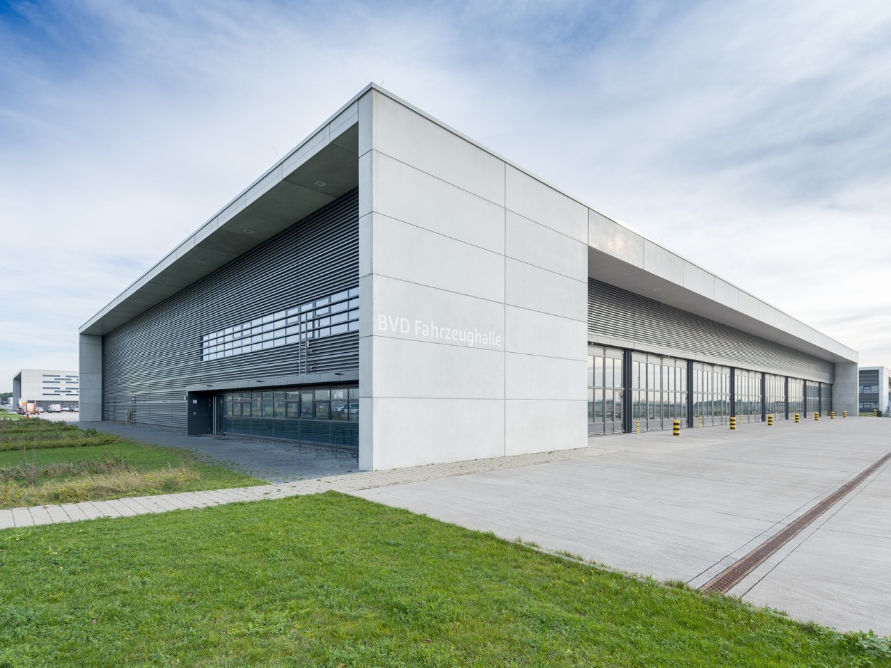BVD Vehicle Hall – view of the entrance gates