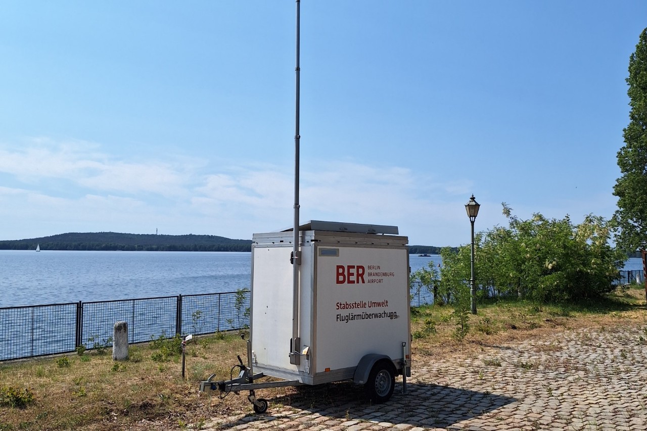 Mobile measuring station in Friedrichshagen
