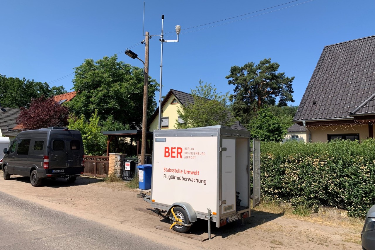 Mobile measuring station in Müggelheim North