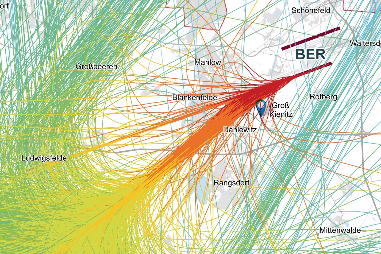 Radar tracks Groß Kienitz