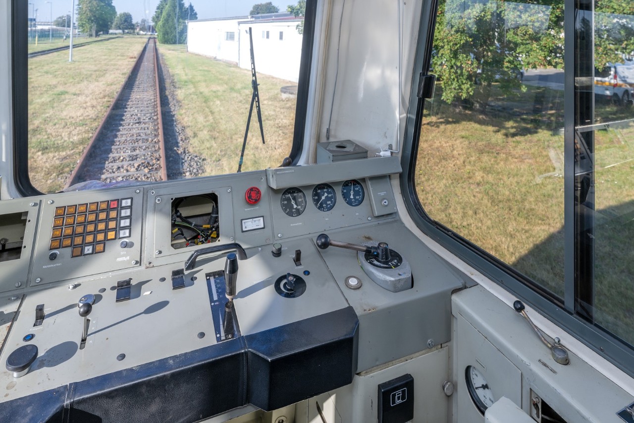 Control panel in the train
