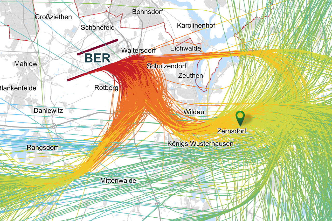 Zernsdorf radar tracks