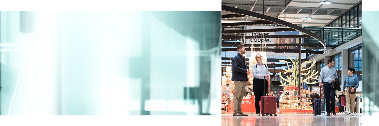 Passengers in Terminal 1