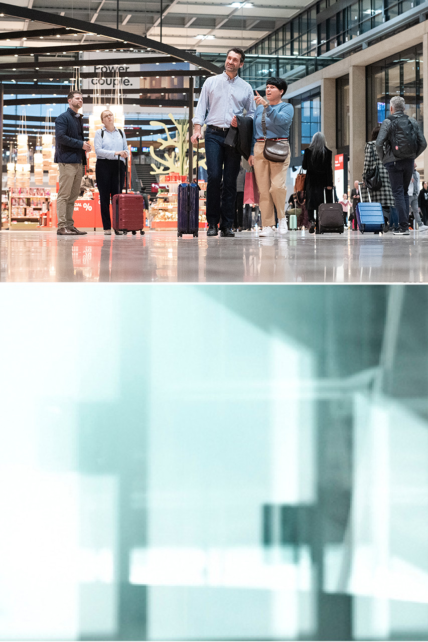 Passengers in Terminal 1